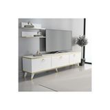 Beyaz Altın Elite Gold Tv Ünitesi 180 Cm Z2003