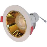 Beyaz Altın Sıva Altı Spot Cob Led Armatür GU10 5W Gün Işığı Işıklı