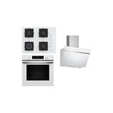 Beyaz Ankastre Set HU736AEV0T Xl Airfryer Özellikli Buharlı FIRIN-EO7C2PP30O OCAK-LC66KPJ20T Davllumbaz