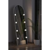 Beyaz Antre Koridor Duvar Salon Banyo Wc Ofis Çocuk Yatak Odası Led Ampullü Boy Ayna,Beyaz 50X150