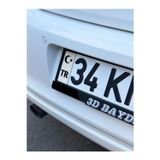 Beyaz Ayyıldız Plakalık Logosu Pleksi