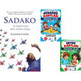 Beyaz Balina Yayınları Sadako ve Kağıttan Bir Turna Kuşu (Eleanor Coerr) ve Okuduğunu Anlama Atasözü Kartları Deyim Kartları (Mert Arık)