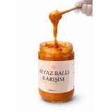 Beyaz Ballı Karışım (Beyaz Bal, Taze Polen, Arı Ekmeği, Arı Sütü) (400 Gram)