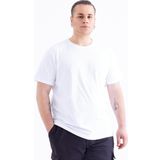 Beyaz Basic Kısa Kol O Yaka Büyük Beden Erkek T-Shirt - 88072