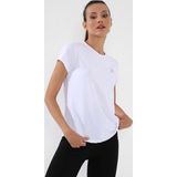 Beyaz Basic Kısa Kol Standart Kalıp O Yaka Kadın T-Shirt - 97144