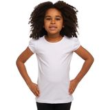 Beyaz Basic Kız Çocuk Sıfır Yaka Karpuz Kol Tişört - 1 Yaş