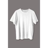 Beyaz Basic Regular Fit T-Shirt Unisex Düz Tişört