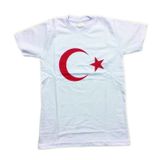 Beyaz Bayrak Tişört Beyaz Ay Yıldızlı Tişört