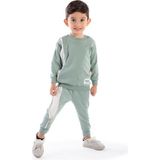 Beyaz Bebek 2161BB Erkek Bebek Fermuar Detaylı Yeşil Eşofman Takımı - 2 Yaş