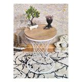Beyaz Boyalı Pota 34 Cm Suntalem Tablalı Sehpa - Atlas Çam Suntalem Sehpa - Ahşap Sehpa - Zigon Sehpa