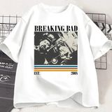 Beyaz Breaking Bad Vintage Gevşek Elbise Es - M