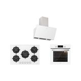 Beyaz Cam Ankastre Set (3457 Soho 80+CS5364W01+BO6504W01)