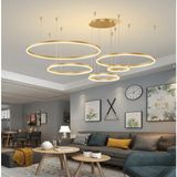 Beyaz Çember Ø40,60,80,100,120CM, 3000K Işık, Kumandalı, LED Lamba,yuvarlak Sarkıt Avize,modern Aydınlatma,dekoratif Işık