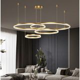 Beyaz Çember Ø40,60,80,100CM, 3000K Işık, Kumandalı, LED Lamba,yuvarlak Sarkıt Avize,modern Aydınlatma,dekoratif Işık