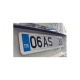 Beyaz Çerçeveli Oto Plakalık Abs Plastik Esnek Plakalık 1 Adet
