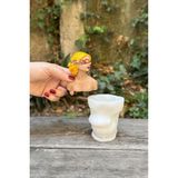 Beyaz Çiçek Motifli Silikon Mum Kalıbı, Rahat ve Şık Tasarım - Seçenek 1