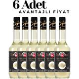 Beyaz Çikolata Aromalı Kokteyl Şurubu 700ML x 6 Adet - 700 ml