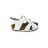 Beyaz Deri Ve Ortopedik Bebek Sandalet Rr-B-0020