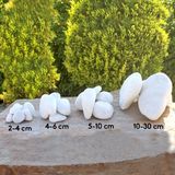 Beyaz Dolomit Taş 25 kg 6-10CM Dolomit Taşı Bahçe Süs Akvaryum Taşı Taşı Dere Çakıl Dekor Mezar Taşı - 6 - 10 cm