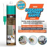Beyaz Duşakabin Lavabo Küvet Pvc Plastik Silikon Silikonu Mutfak Küf Tutmaz 280 ml - 1