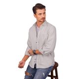 Beyaz Düz Oversize Oduncu Hediye Kutulu Erkek Gömlek S