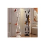 Beyaz Elbise Askılığı Raflı Design Konfeksiyon Askısı Ayaklı Askılık 30*170 CM 7005-NRM