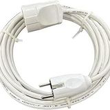 Beyaz Elektrik Uzatma Kablosu, 10 Metre, Topraklı 3x1.5mm