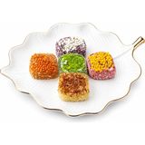 Beyaz Elmas Beyas Elmas Kare Karışık Lokum 400 Gr - %100 Doğal Pancar Şekerinden Üretilmiştir - Glikoz İçermez - Türk Lokumu