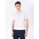 Beyaz Erkek Polo Yaka Basic Kazak F5SM-KZK 2079 - 2XL