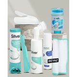 Beyaz Erkek Spor Ayakkabı Bakım Seti ( Boya & Deodorant & Köpük & Jel )