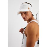 Beyaz Erkek Uv Koruyuculu Pamuklu Penye Tenis Golf Stil Vizor Sapka Siperlik-Terletmez