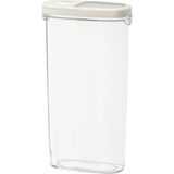Beyaz Erzak Saklama Kabı, 8X30 Cm, 2,3 L, Dayanıklı ve Şık Tasarım