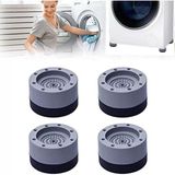 Beyaz Eşya Ayağı Çamaşır Makinesi Mobilya Titreşim Önleyici Kaydırmaz ve Yükseltici 4 Lü Set (8,5 Cm) - Option-1