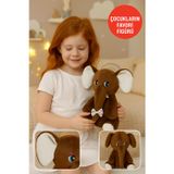 Beyaz Fil Peluş Oyuncak 20×17 Cm – Çocuk Odası Dekoru, Sevimli Bebek Hediyesi, Yumuşak Peluş Figür