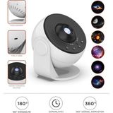 Beyaz Galaxy LED Lazer Projektör Gece Lambası, Etkileşimli ve Renkli Projeksiyon Cihazı