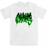 Beyaz Gnarly Camiseta Tee Katseye Kore Bant Yaz O-Boyun Leri Gi - XL