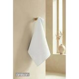 Beyaz Greek El Havlusu - 50X90 Cm, 225 Gr, %100 Pamuk, Spa Ve Otel Havlusu
