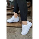 Beyaz Günlük Rahat Yürüyüş Unisex Spor Ayakkabı V2 Beyaz