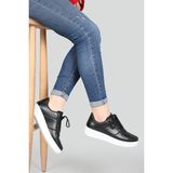 Beyaz Günlük Rahat Yürüyüş Unisex Spor Ayakkabı V2 Siyah Beyaz - Siyah - Beyaz