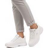 Beyaz Hafif Esnek Unisex Spor Ayakkabı Xstep 020-CILT G - 001-Beyaz