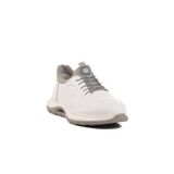 Beyaz Hakiki Deri Lastik Bağcıklı Erkek Casual Ayakkabı Sneaker 5Y2844-8225