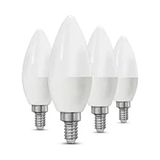 Beyaz Işık 7W LED Ampul E-14 Duy Tipi İnce Buji Mum Ampul Avize Abajur 10 Adet