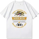 Beyaz Japon Kirin Bira Yaz Japon Serisi Retro Preslenmiş Çift Elbise Günlü