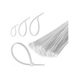 Beyaz Kablo Bağı , Plastik Kelepçe , Cırt Kelepçe 3,6 X 200 Mm. 100 Adet