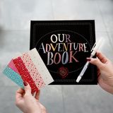 Beyaz Kalemli Our Adventure Book Anı Defteri ve Fotoğraf Albümü - Çıkartma Hediyeli - Siyah - Standart