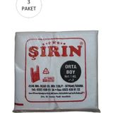 Beyaz Kalın Atlet Poşet Orta Boy 28X50 cm 1 kg 3 Paket (Takriben 225 Adet) Mariposa Secret - 28 x 50 cm