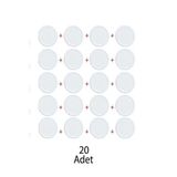 Beyaz Kapak 63 Mm Cam Kavanoz Kapağı 20 Adet Uygun Model 210 Cc 370 Cc 340 Cc Emaye Beyaz