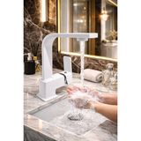 Beyaz Kare Lavabo Bataryası - 010 - Beyaz