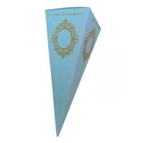 Beyaz Karton Külah Şeker,Lokum,Kına Kutusu 25 Li Paket-T