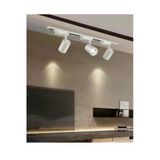 Beyaz Kasa Günışığı 30w 3 Adet 360 Dönen Ray Spot Lamba 1 Metre Raylı Armatür